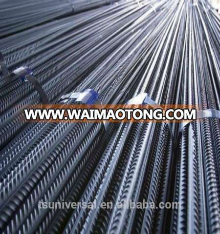 steel rebar, deformed steel bar, iron rods from tangshan factory price/building rebar GB/KS/ASTM